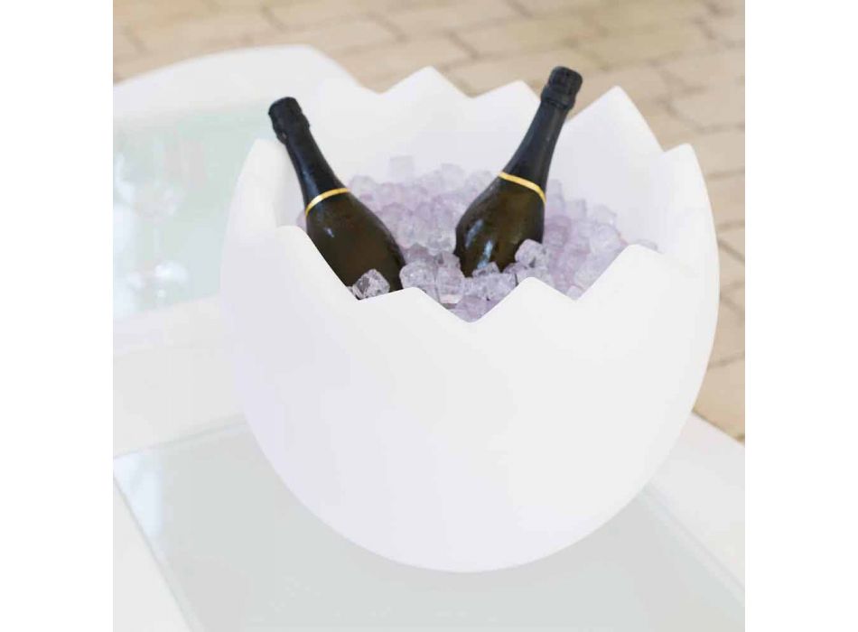 Ice bucket Kalimera Slide white bright made in Italy