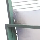 Outdoor Aluminum Rocking Chair with Padded Cushion - Brontolo Viadurini