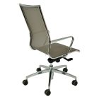 High Ergonomic Swivel Office Chair with Wheels and Armrests - Filanna Viadurini