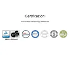 High Ergonomic Swivel Office Chair with Wheels and Armrests - Filanna Viadurini