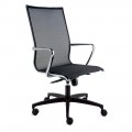 High Ergonomic Swivel Office Chair with Wheels and Armrests - Filanna