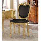 Classic Chair in Walnut or Gold Upholstered Wood Made in Italy - Imperator Viadurini