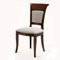 Classic Chair Beech Wood and Elegant Italian Design Fabric - Murray