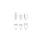 Chair with Armrests Upholstered in Ivory Leather Made in Italy - Shell Viadurini