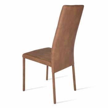 Becca modern design high-back chair, made in Italy