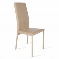 Chair made with high back, modern design, Becca, made in Italy