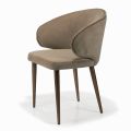 Chair with Fully Upholstered Seat and Backrest Made in Italy - Adria