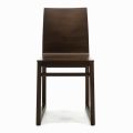 Chair with Structure in Ash and Shell in Oak Made in Italy - Emilia