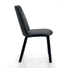Kitchen Chair in Faux Leather and Steel Made in Italy 4 Pieces - Alexia Viadurini