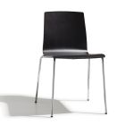 Kitchen Chair in Beech Wood and Steel Made in Italy 2 Pieces - Garland Viadurini