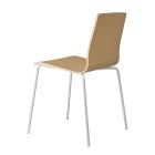 Kitchen Chair in Beech Wood and Steel Made in Italy 2 Pieces - Garland Viadurini