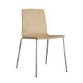 Kitchen Chair in Beech Wood and Steel Made in Italy 2 Pieces - Garland