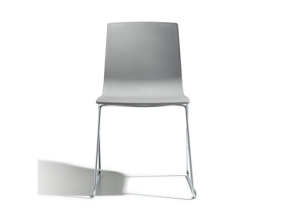 Kitchen Chair in Technopolymer and Steel Made in Italy 2 Pieces - Garland Viadurini