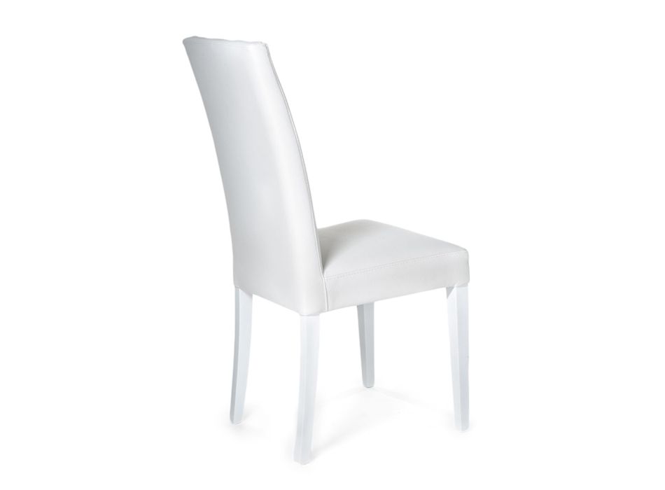 Kitchen Chair Upholstered in Synthetic Leather Made in Italy 2 Pieces - Barilla Viadurini