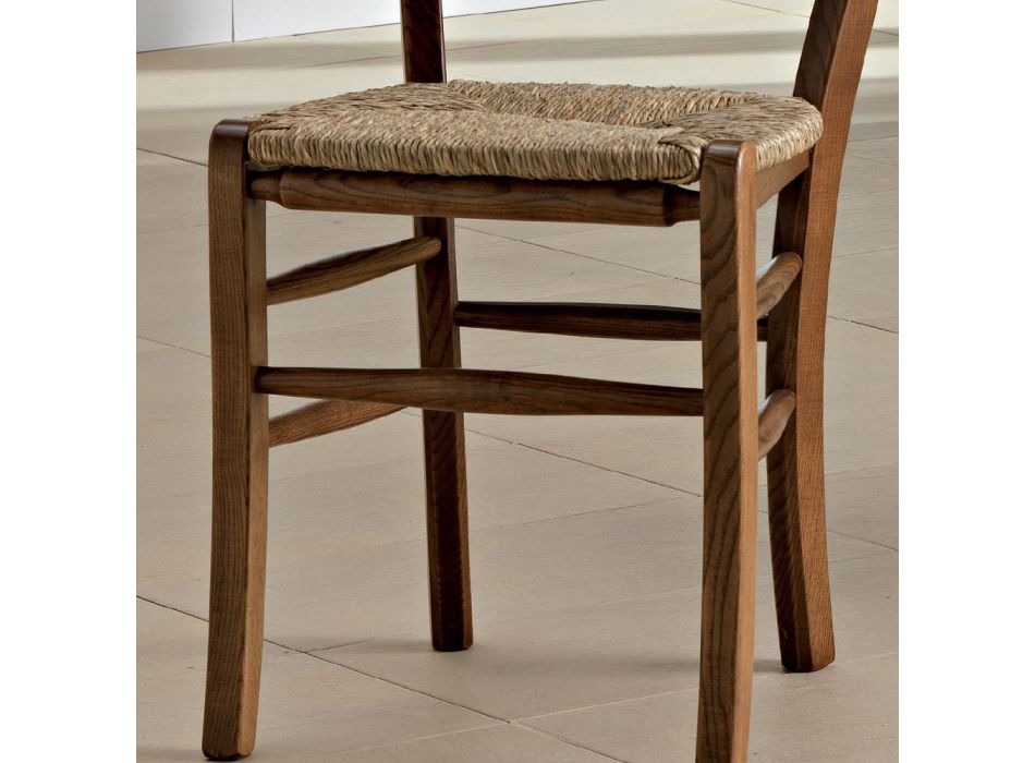 Italian Design Classic Solid Wood Kitchen Chair - Monika Viadurini
