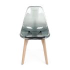 Kitchen Chair in Beech Wood and Polycarbonate Design 4 Pieces - Pisy Viadurini
