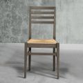 Kitchen Chair in Beech Wood and Seat in Corn Straw - Rabasse