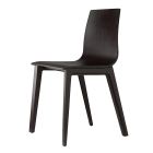 Beech Wood Kitchen Chair Made in Italy 2 Pieces - Quadra Viadurini