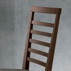 Kitchen Chair in Wood and Seat in Italian Design Fabric - Jeanine Viadurini