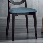 Kitchen Chair in Wood and Fabric Modern Design Made in Italy - Marrine Viadurini