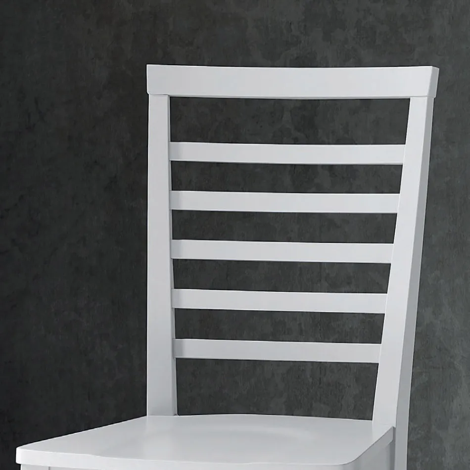 Italian Design Solid Beech Wood Kitchen Chair - Jeanine Viadurini