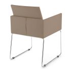 Kitchen Chair in Synthetic Leather and Chromed Metal 2 Pieces - Shutter Viadurini