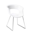 Polycarbonate Kitchen Chair Made in Italy, 2 Pieces - Brown Viadurini