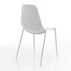 Kitchen Chair in Polypropylene with Steel Legs 4 Pieces - Pinga Viadurini