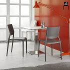 Kitchen Chair in Colored Technopolymer Made in Italy 6 Pieces - Ivonne Viadurini