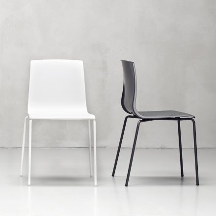 Technopolymer Kitchen Chair Made in Italy 4 Pieces - Garland Viadurini