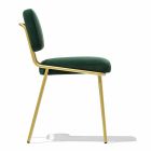 Kitchen Chair in Fabric and Metal Made in Italy, 2 Pieces - Connubia Sixty Viadurini