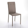 Kitchen Chair Fully Upholstered in Synthetic Leather 2 Pieces - Atenea
