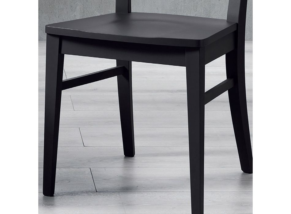 Kitchen Chair Solid Beech Wood Elegant Italian Design - Rosita Viadurini