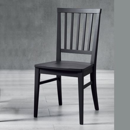 Kitchen Chair Solid Beech Wood Elegant Italian Design - Rosita Viadurini