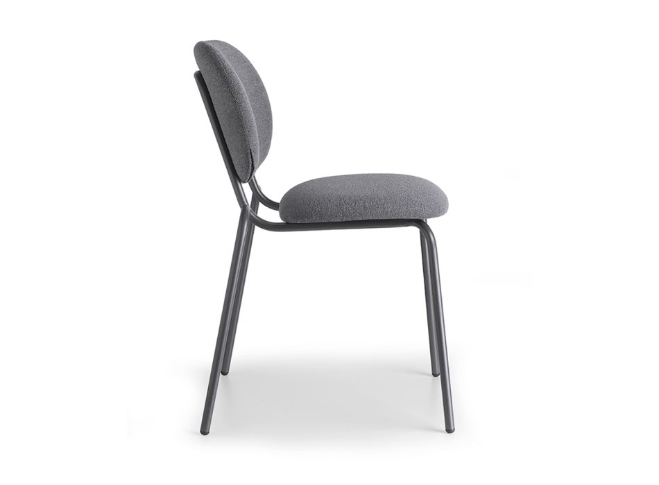 Outdoor Chair with Padded Seat and Backrest Made in Italy - Sisibold Viadurini