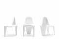 Modern outdoor chair F3 by Vondom, made with polyethylene, 2 pieces