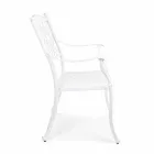 Stackable Outdoor Chair in White or Anthracite Aluminum, 4 Pieces - Ode Viadurini