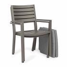 Homemotion Stackable Aluminum Outdoor Chair, 4 Pieces - Carina Viadurini