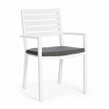 Homemotion Stackable Aluminum Outdoor Chair, 4 Pieces - Carina