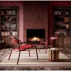 Outdoor Stackable Aluminum Chair Made in Italy, 2 Pieces - Shyla Viadurini