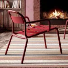 Outdoor Stackable Aluminum Chair Made in Italy, 2 Pieces - Shyla Viadurini