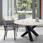 Stackable Outdoor Chair in Painted Aluminium, Homemotion, 4 Pieces - Vicki Viadurini