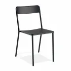 Outdoor Stackable Metal Chair Made in Italy, 4 Pieces - Xylia Viadurini