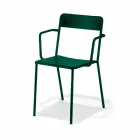 Outdoor Stackable Metal Chair Made in Italy, 4 Pieces - Xylia Viadurini