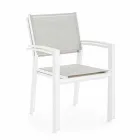 Stackable Outdoor Chair in Textilene Homemotion, 6 Pieces - Narcissa Viadurini