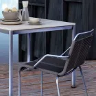 Outdoor Chair in Steel with Armrests and Cord Made in Italy - Madagascar2 Viadurini
