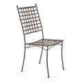 Outdoor Chair in Galvanized Steel Stackable 4 Pieces Made in Italy - Sibo