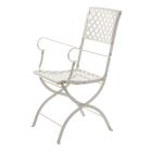 Folding Outdoor Chair in Galvanized Steel Made in Italy 2 Pieces - Selvaggia Viadurini