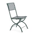 Folding Outdoor Chair in Galvanized Steel Made in Italy 2 Pieces - Selvaggia