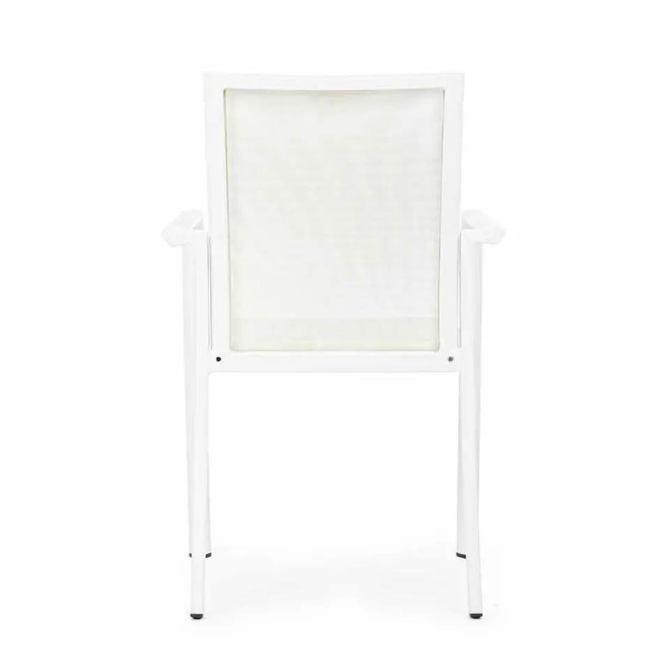 Outdoor Chair in Aluminum with Armrests of Homemotion - Casper Design Viadurini